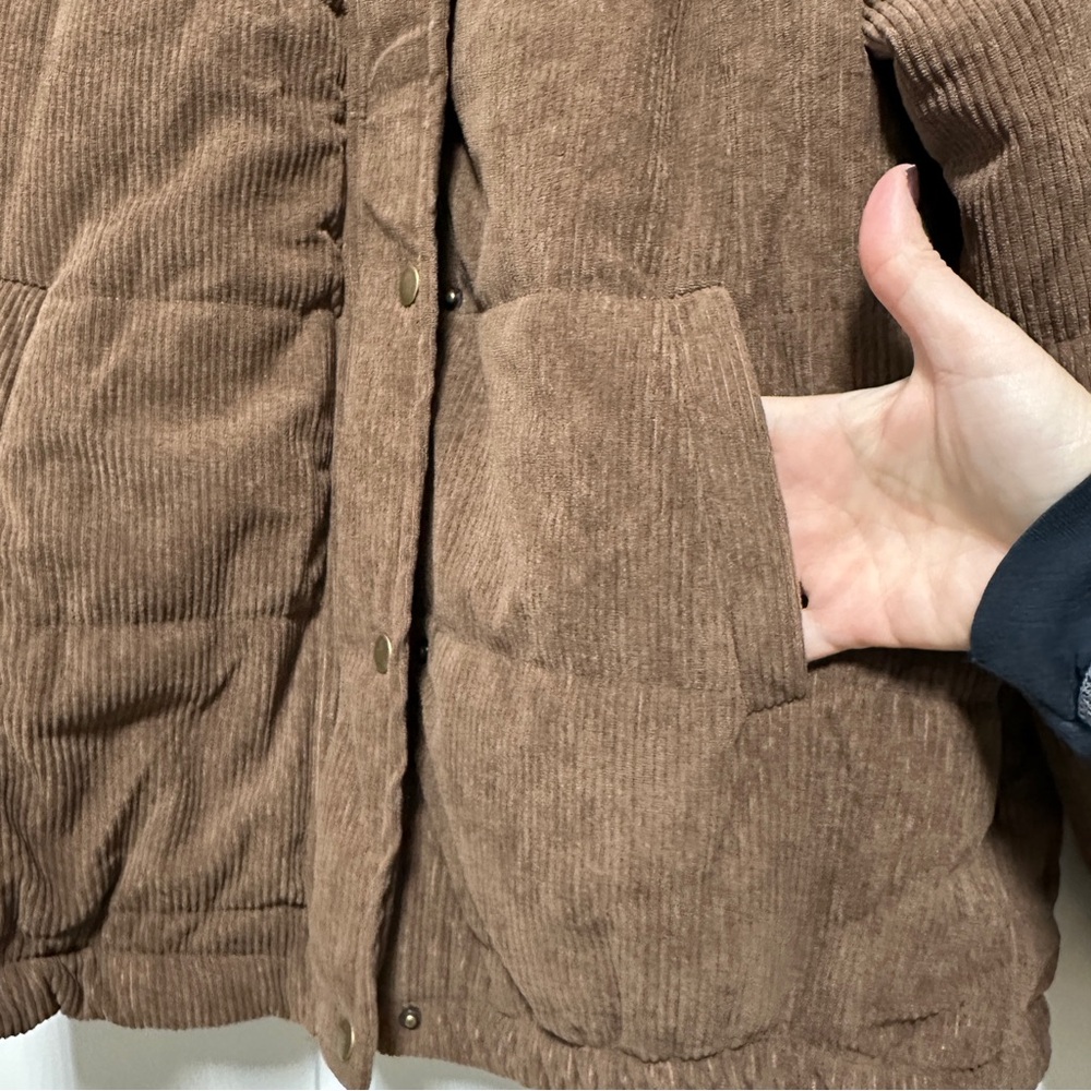 NEW Corded Puffer Jacket Size M - Picture 8 of 10